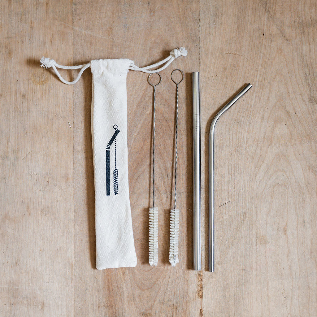 Steel Straws and Cleaning Set | Redecker | Miss Arthur | Home Goods | Tasmania