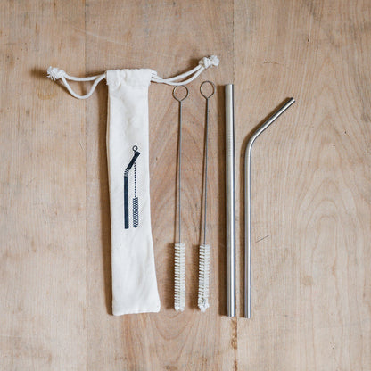 Steel Straws and Cleaning Set | Redecker | Miss Arthur | Home Goods | Tasmania