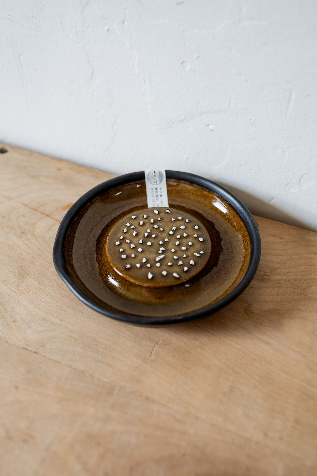 Handmade Black Suri Plate Medium | Motoshige | Miss Arthur | Home Goods | Tasmania