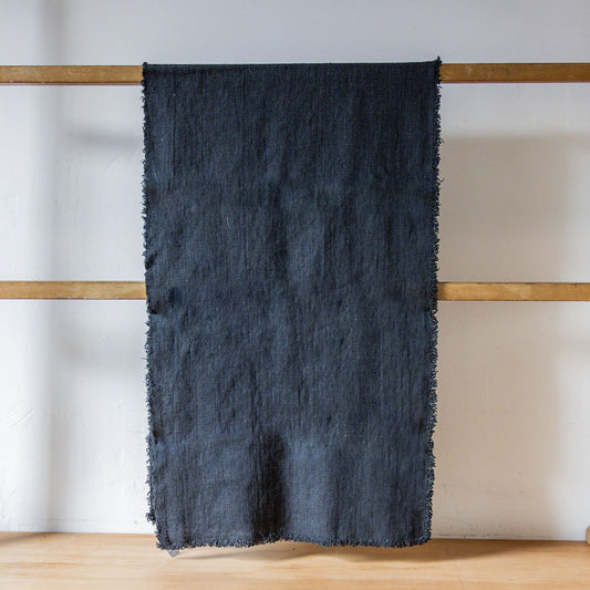 Aqua Vireo Linen Table Runner Black | Aqua Vireo | Miss Arthur | Home Goods | Tasmania