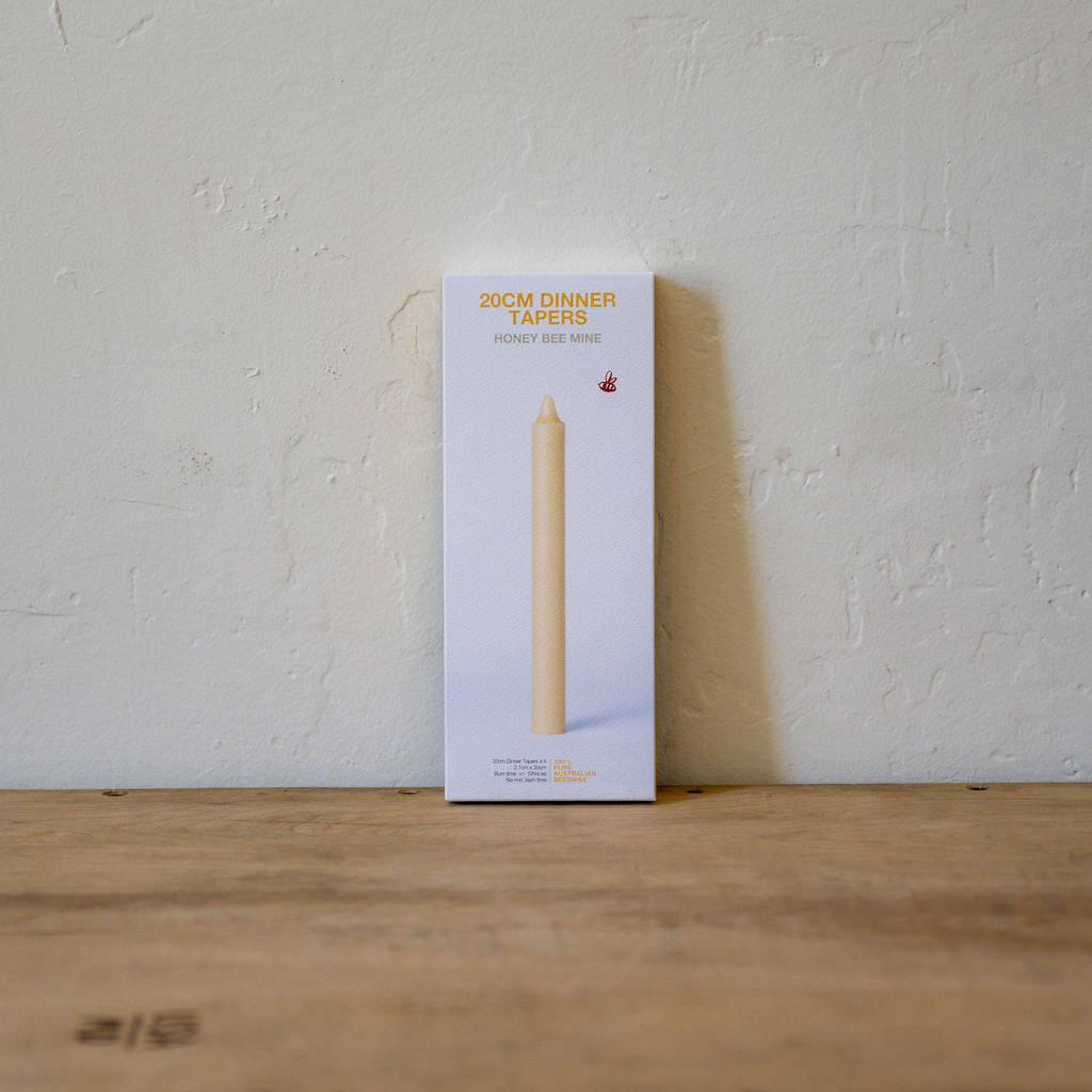 20cm Dinner Tapers - Box of 4 | Queen B | Miss Arthur | Home Goods | Tasmania