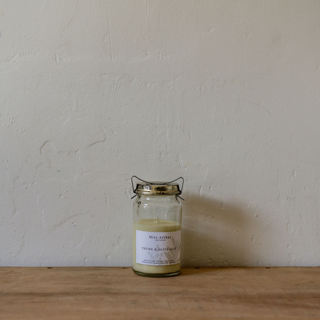 Thyme & Olive Leaf N° 20 Candle | Miss Arthur | Miss Arthur | Home Goods | Tasmania