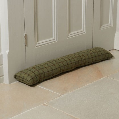 Tweed Draught Excluder Moss Green | Tweedmill Textiles | Miss Arthur | Home Goods | Tasmania