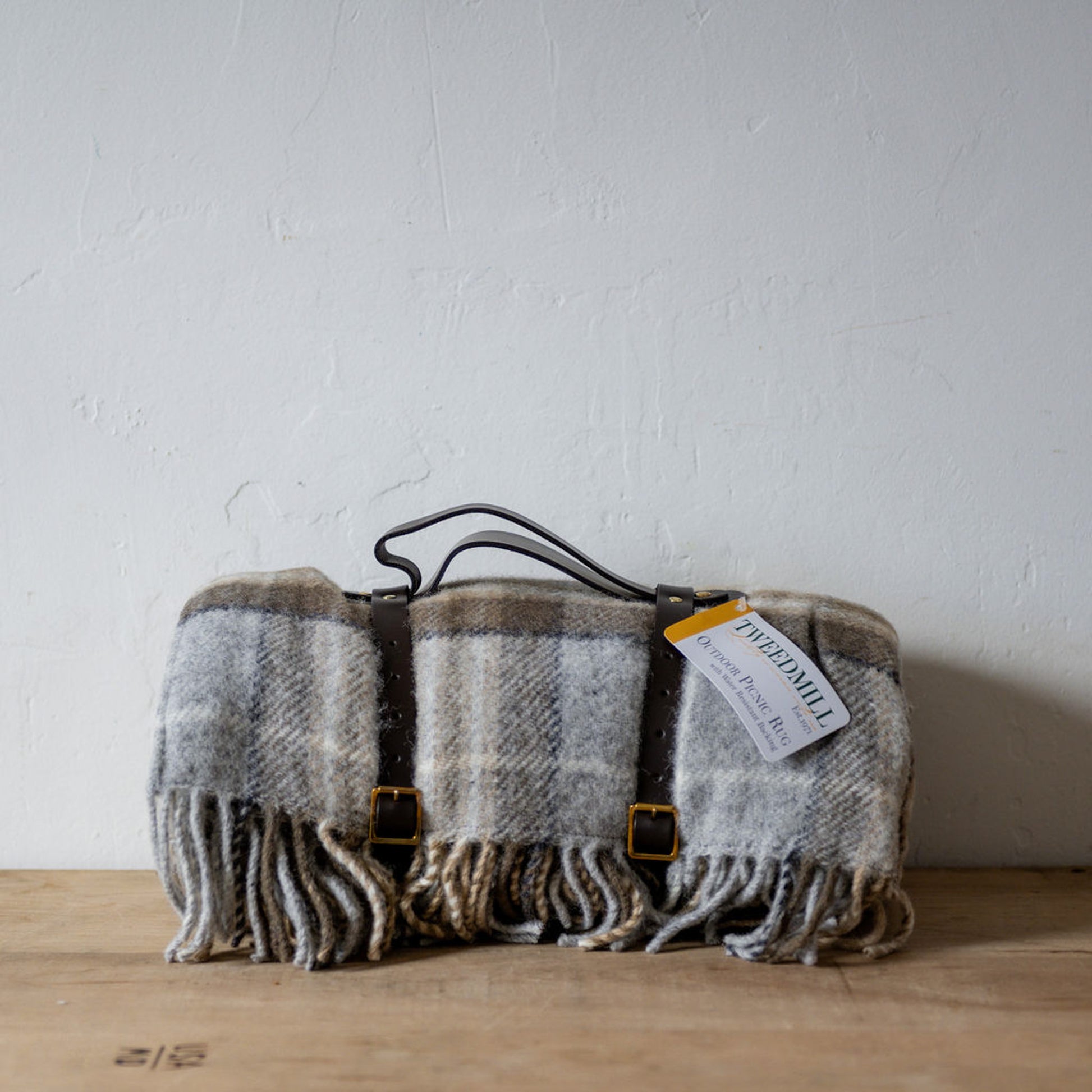 Tweedmill Textiles Polo Wool Picnic Rug Mckellar Brown | Tweedmill Textiles | Miss Arthur | Home Goods | Tasmania