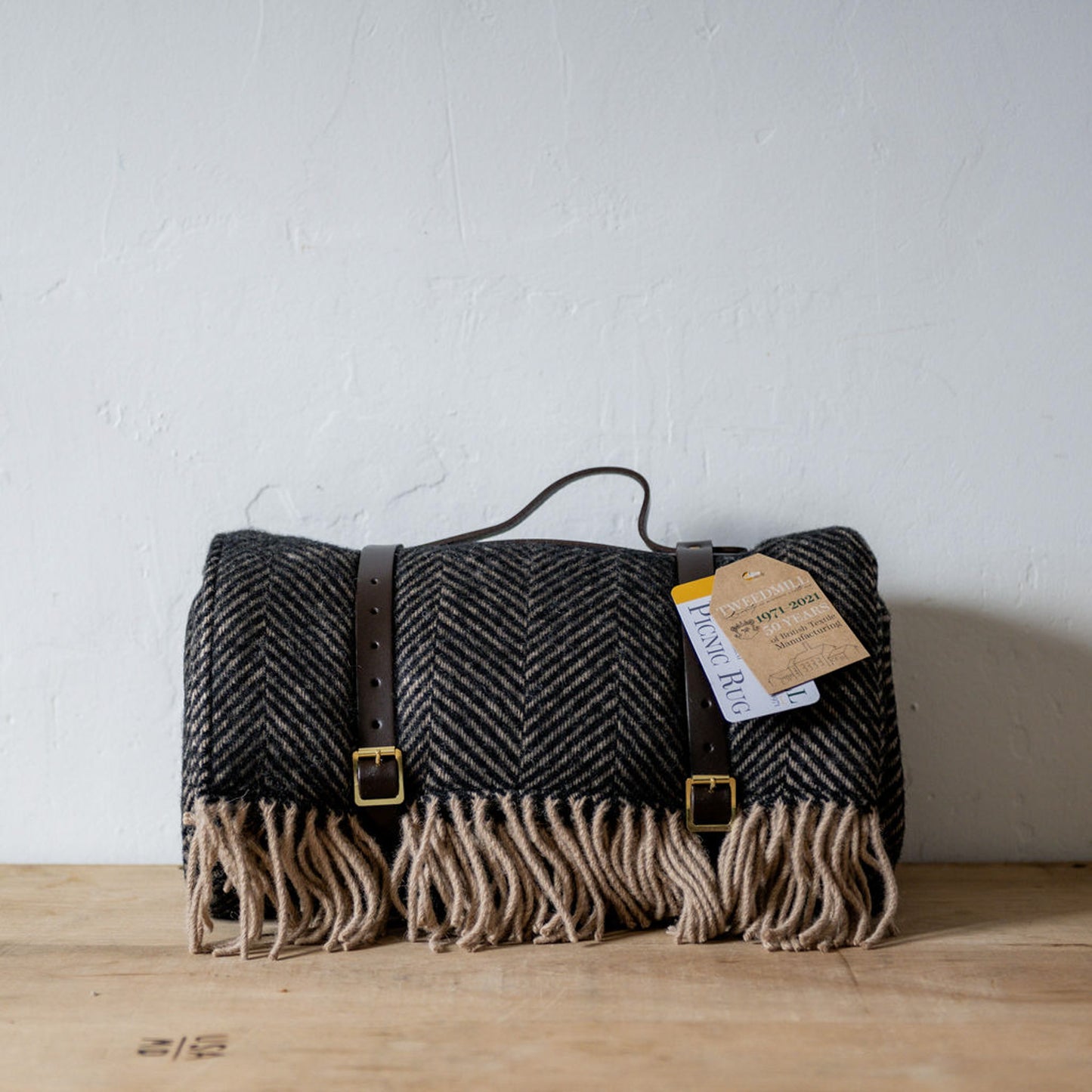 Tweedmill Textiles Polo Wool Picnic Rug Vintage Brown | Tweedmill Textiles | Miss Arthur | Home Goods | Tasmania