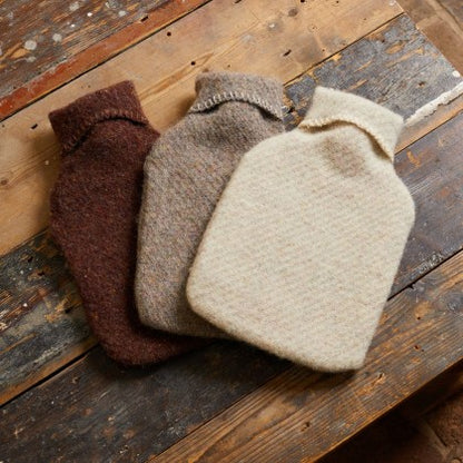 Tweedmill Textiles Hot Water Bottle Cover Recycled Wool Almond | Tweedmill Textiles | Miss Arthur | Home Goods | Tasmania