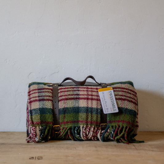 Tweedmill Textiles Polo Wool Picnic Rug Thistleberry | Tweedmill Textiles | Miss Arthur | Home Goods | Tasmania