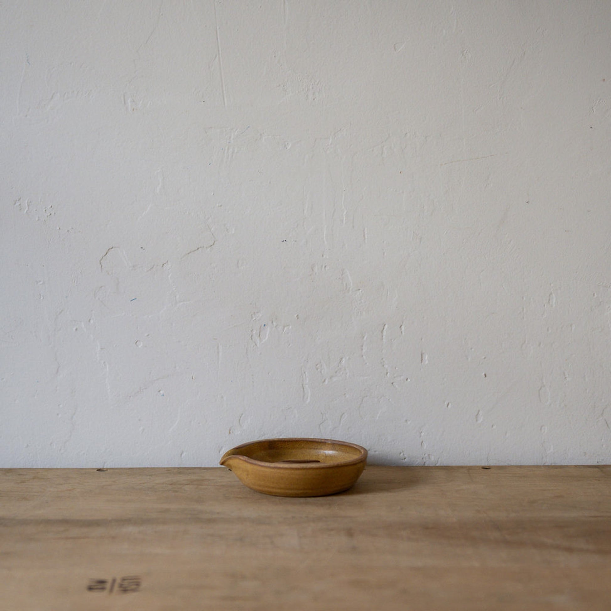 Pottery Soap Dish with Spout Honey | Artisanal Goods | Miss Arthur | Home Goods | Tasmania