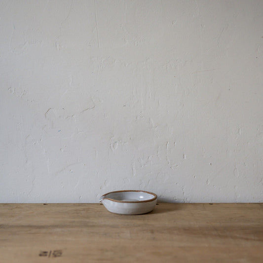 Pottery Soap Dish with Spout White | Artisanal Goods | Miss Arthur | Home Goods | Tasmania