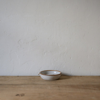 Pottery Soap Dish with Spout Speckled | Artisanal Goods | Miss Arthur | Home Goods | Tasmania