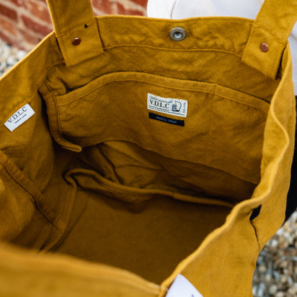 V.D.L.C Boat Shape Tote Bag Large VC-7L Mustard