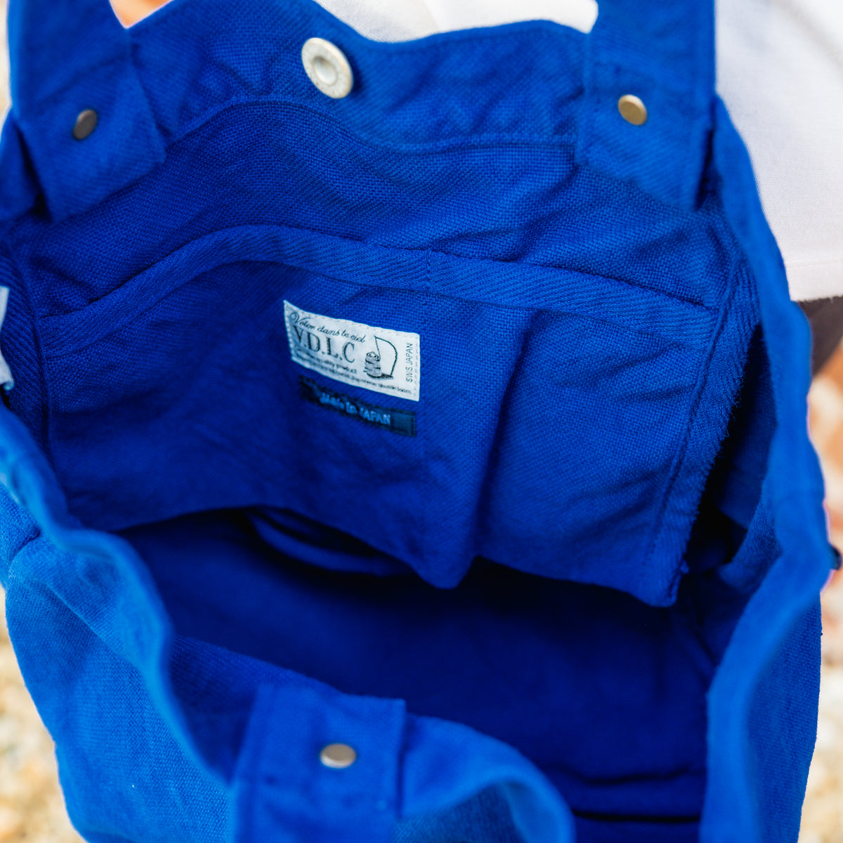 V.D.L.C Boat Shape Tote Bag Medium VC-7M Lapis