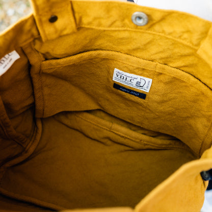 V.D.L.C Boat Shape Tote Bag Medium VC-7M Mustard