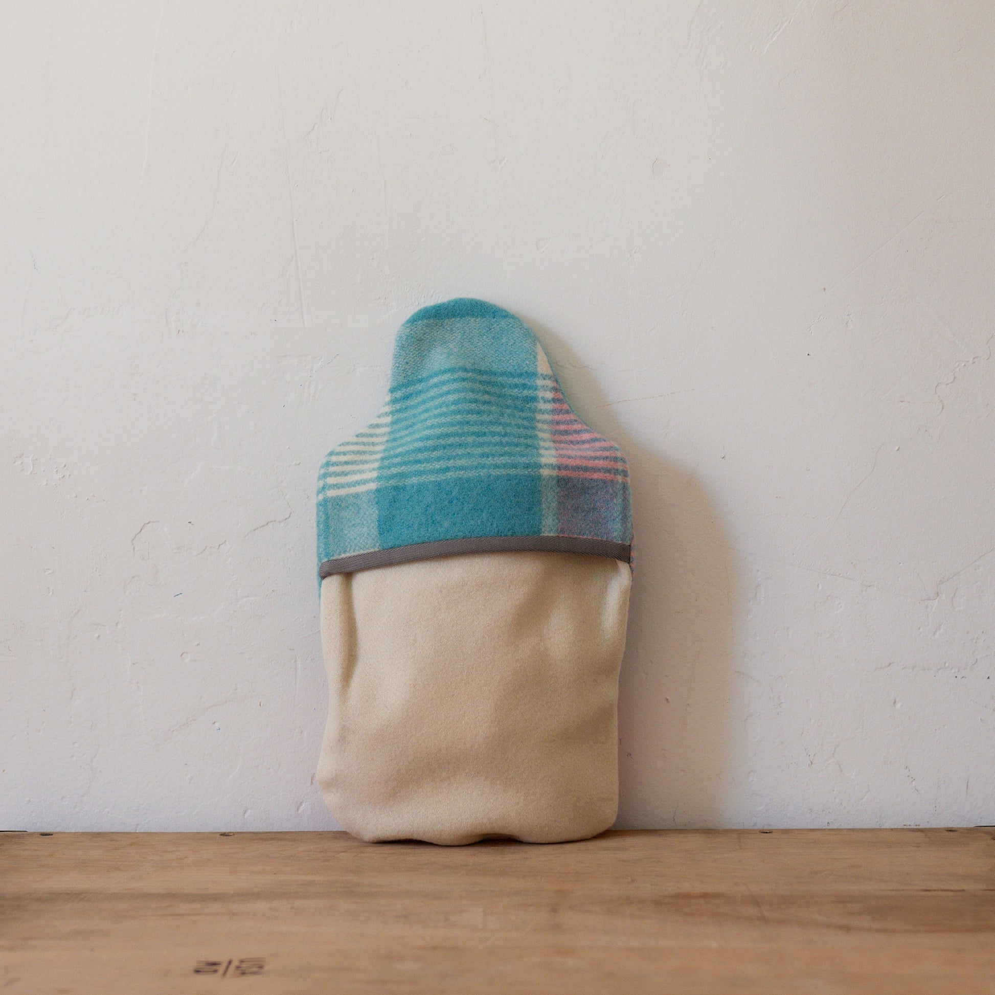 Vintage Wool Blanket Hot Water Bottle Cover Blue Pink | Miss Arthur | Miss Arthur | Home Goods | Tasmania