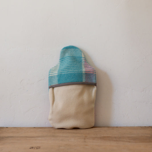 Vintage Wool Blanket Hot Water Bottle Cover Blue Pink | Miss Arthur | Miss Arthur | Home Goods | Tasmania