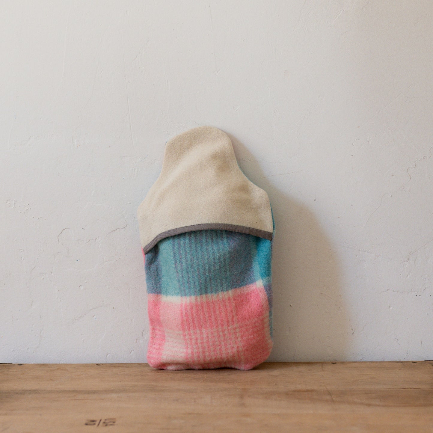 Vintage Wool Blanket Hot Water Bottle Cover Blue Pink | Miss Arthur | Miss Arthur | Home Goods | Tasmania