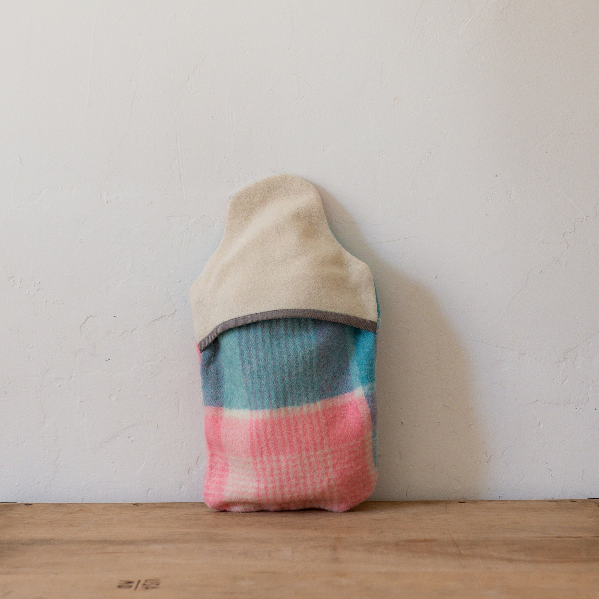 Vintage Wool Blanket Hot Water Bottle Cover Blue Pink | Miss Arthur | Miss Arthur | Home Goods | Tasmania