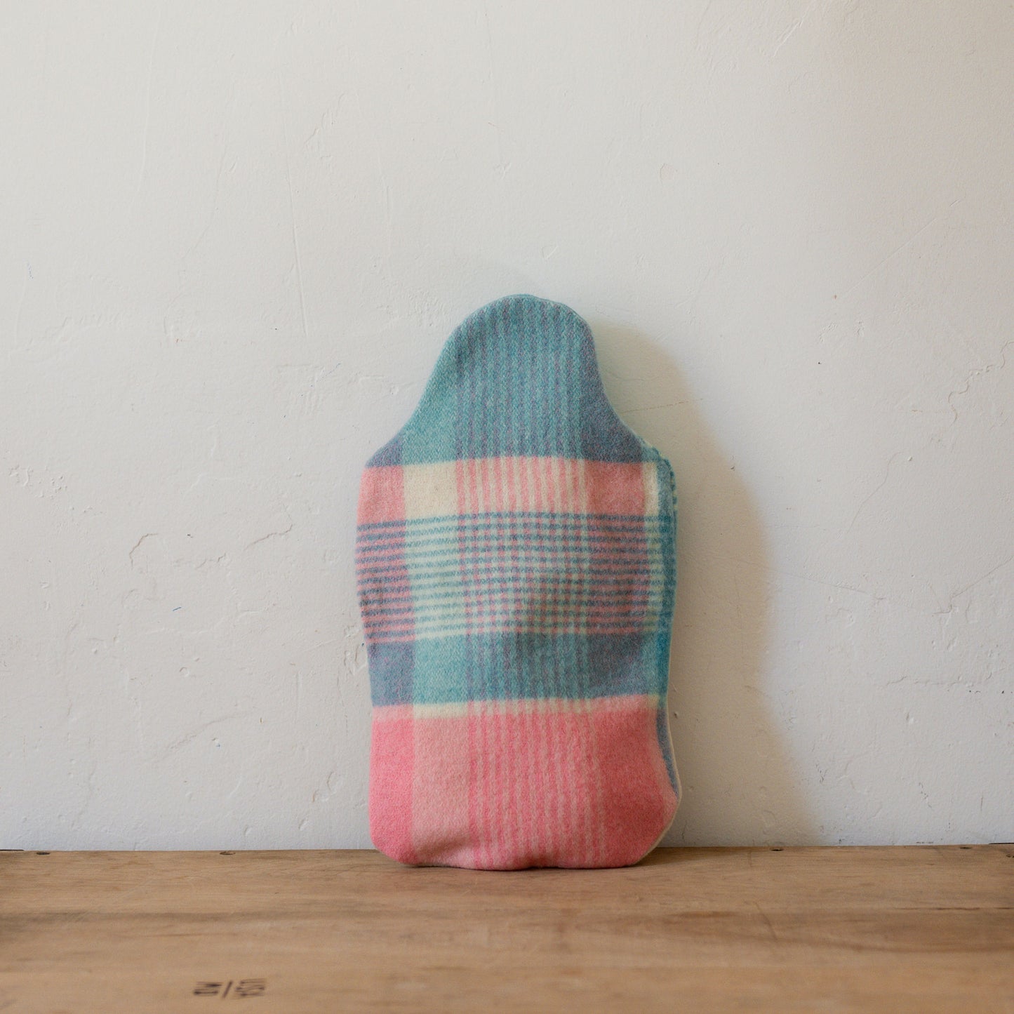 Vintage Wool Blanket Hot Water Bottle Cover Blue Pink | Miss Arthur | Miss Arthur | Home Goods | Tasmania