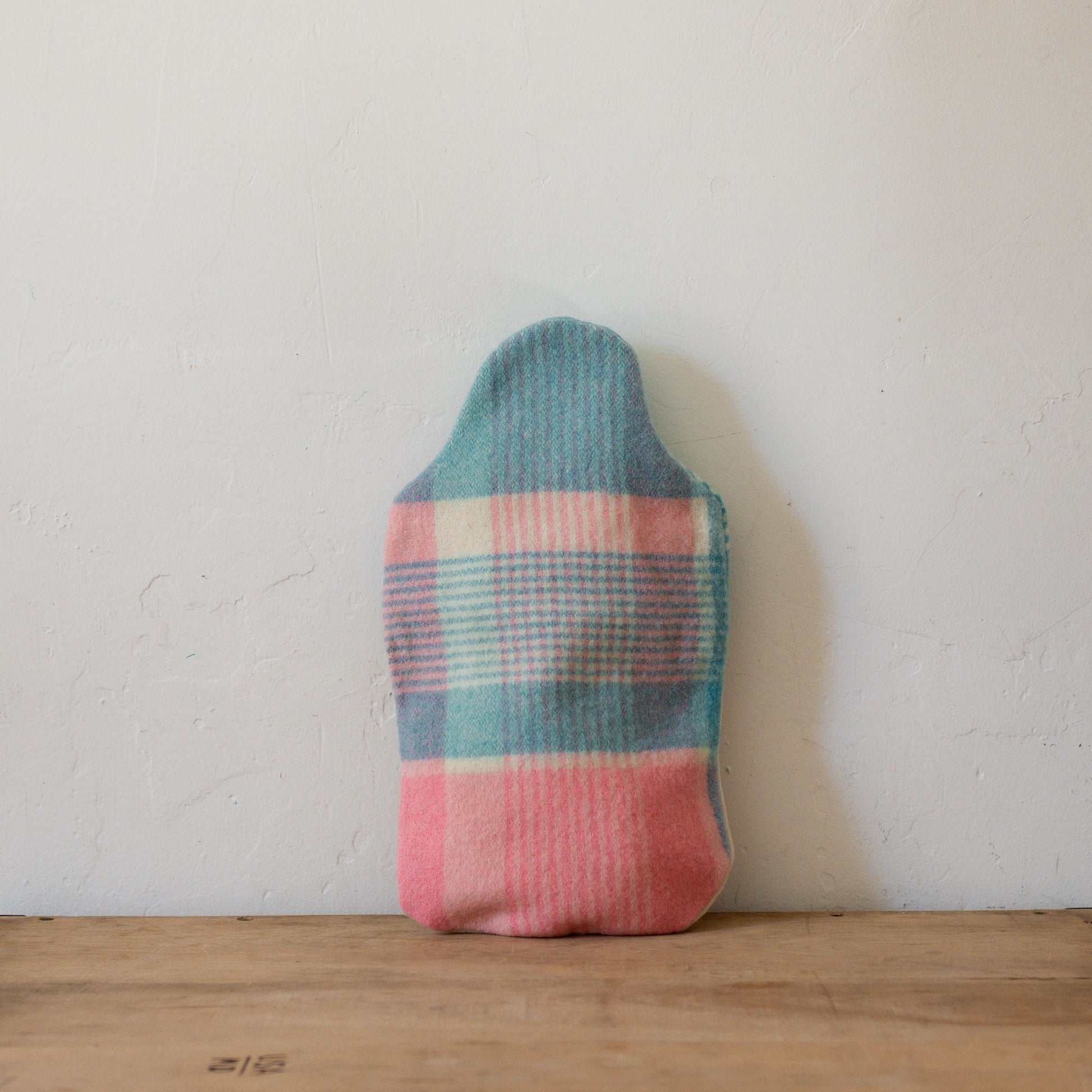 Vintage Wool Blanket Hot Water Bottle Cover Blue Pink | Miss Arthur | Miss Arthur | Home Goods | Tasmania