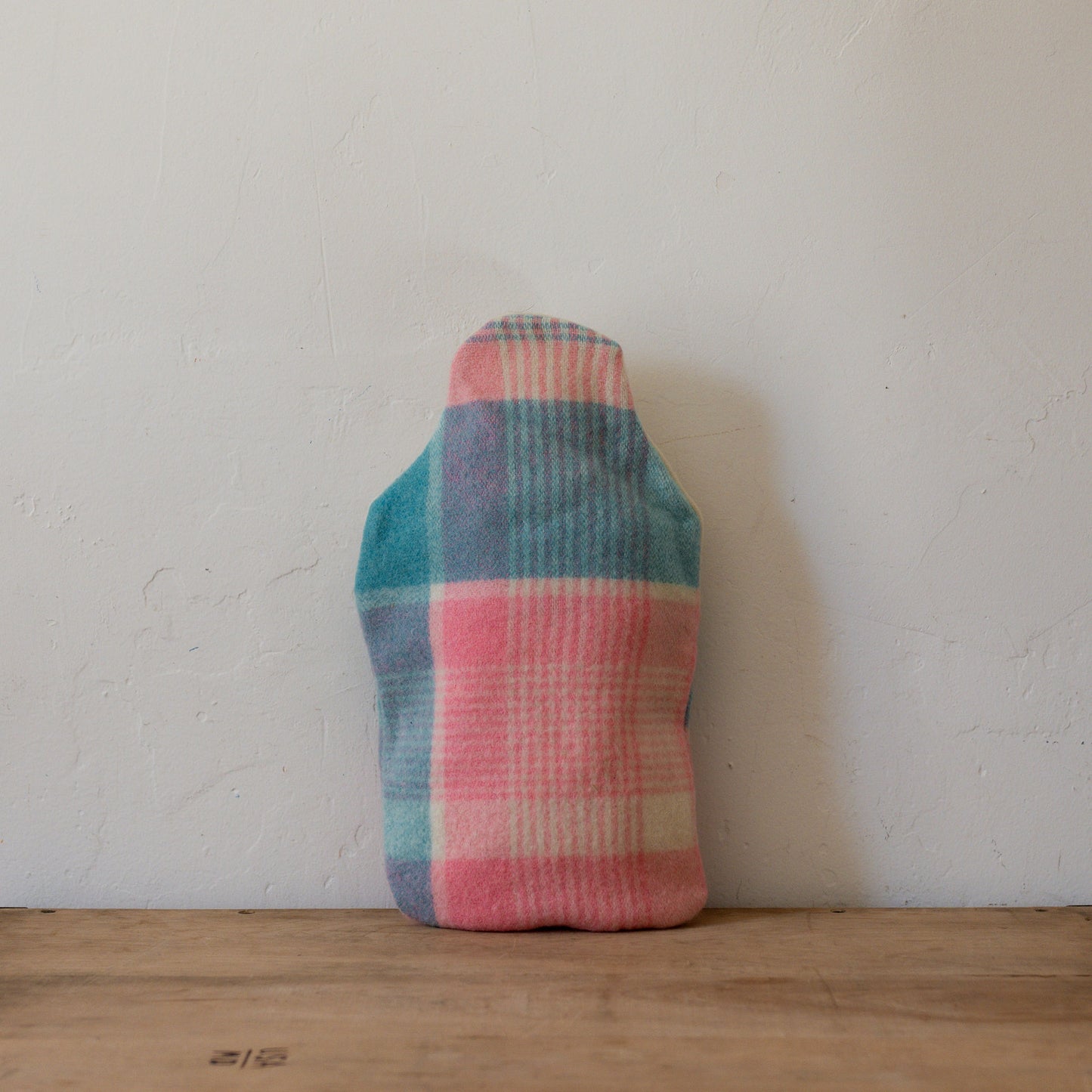 Vintage Wool Blanket Hot Water Bottle Cover Blue Pink | Miss Arthur | Miss Arthur | Home Goods | Tasmania
