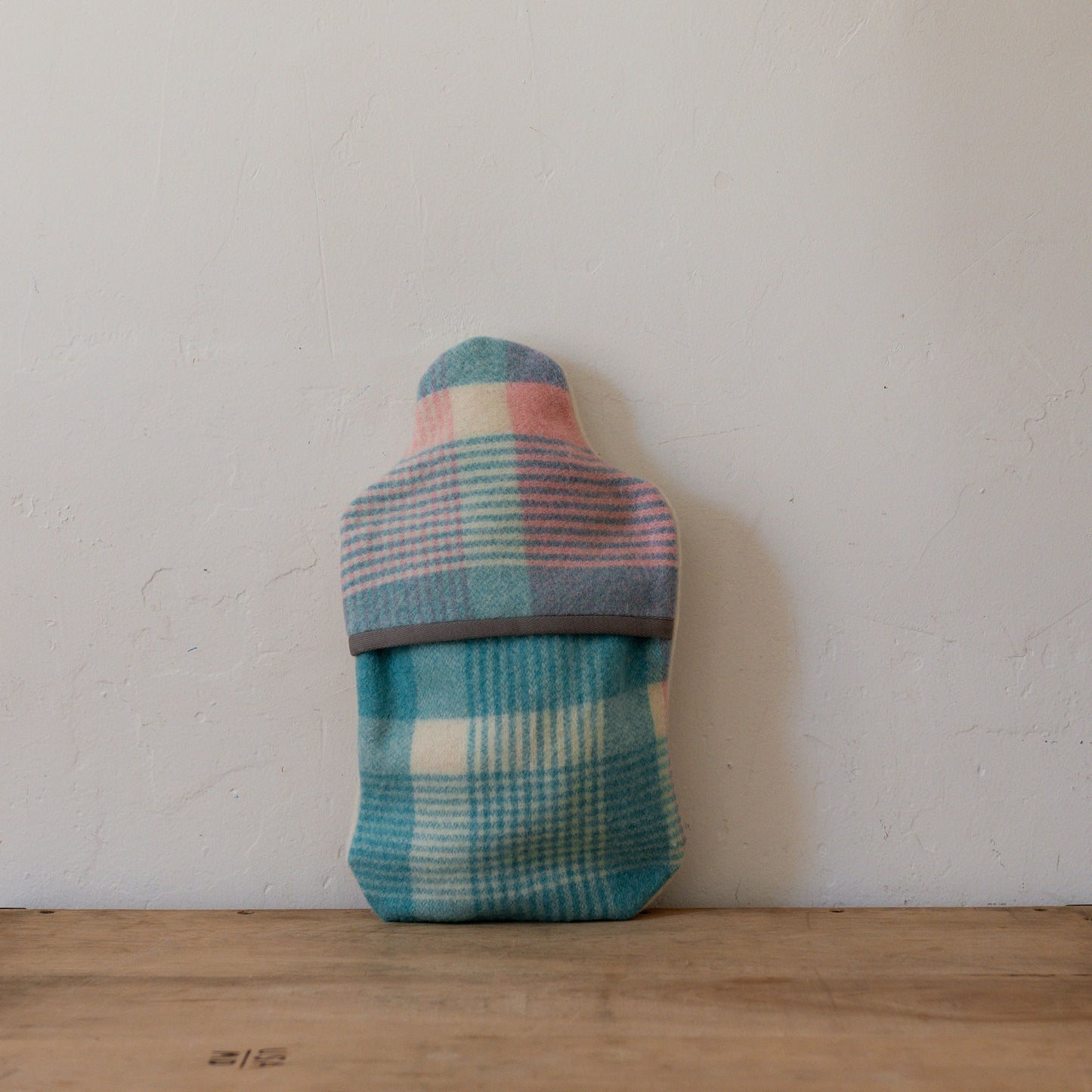 Vintage Wool Blanket Hot Water Bottle Cover Blue Pink | Miss Arthur | Miss Arthur | Home Goods | Tasmania