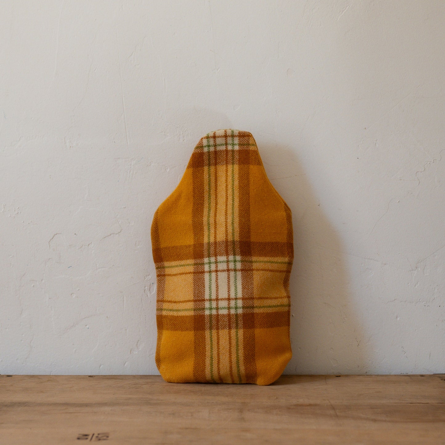 Vintage Wool Blanket Hot Water Bottle Cover Yellow Brown | Miss Arthur | Miss Arthur | Home Goods | Tasmania