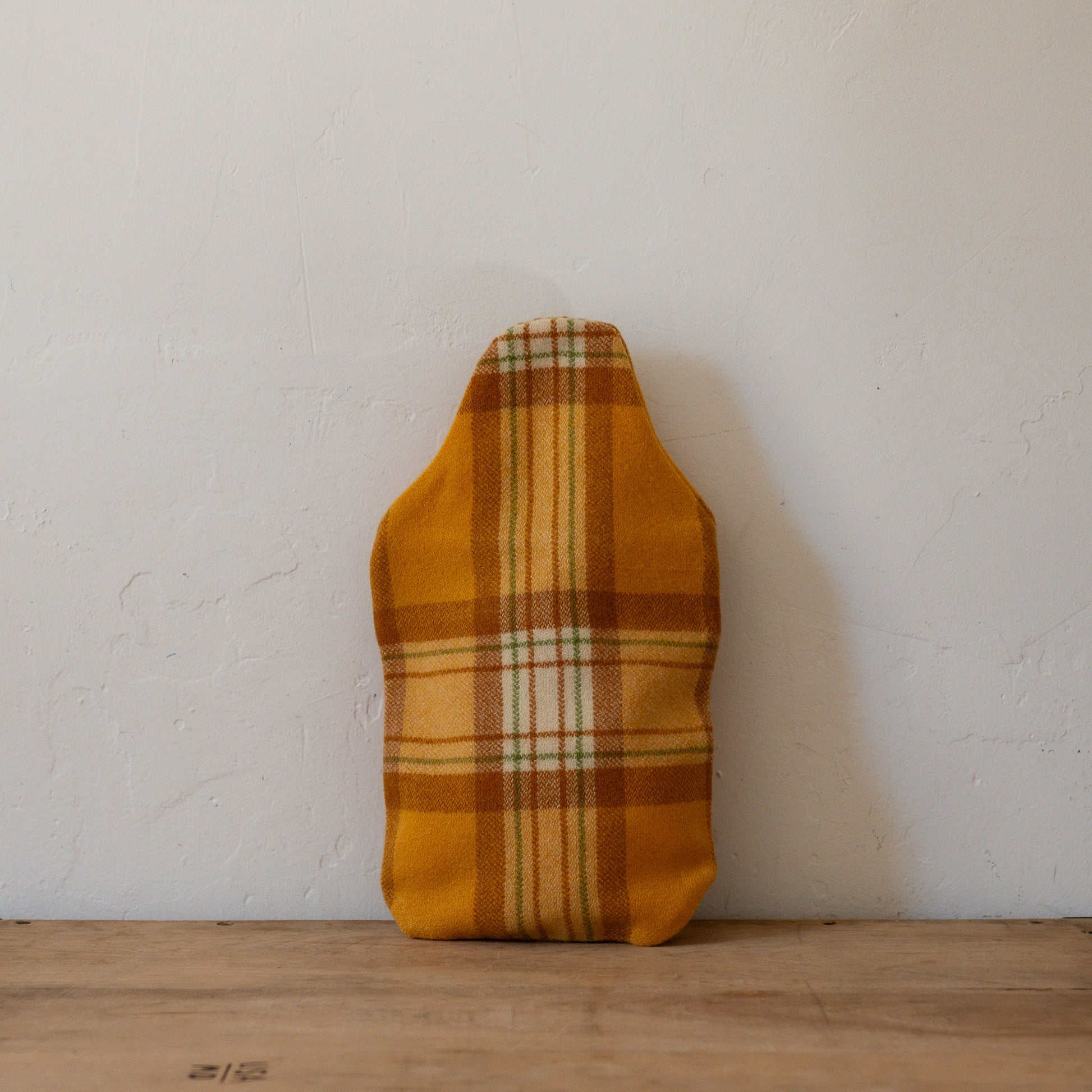 Vintage Wool Blanket Hot Water Bottle Cover Yellow Brown | Miss Arthur | Miss Arthur | Home Goods | Tasmania