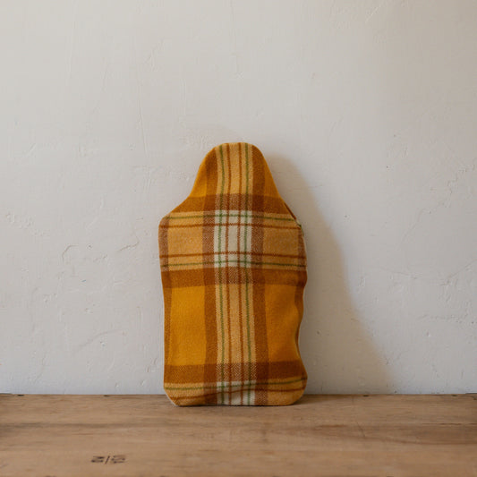 Vintage Wool Blanket Hot Water Bottle Cover Yellow Brown | Miss Arthur | Miss Arthur | Home Goods | Tasmania