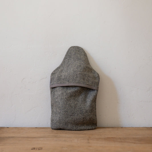 Vintage Wool Blanket Hot Water Bottle Cover Grey Blue Stripe | Miss Arthur | Miss Arthur | Home Goods | Tasmania