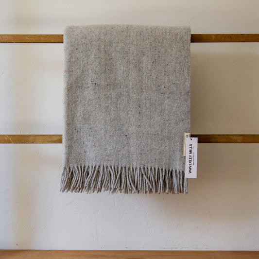 Waverley Mills Classic Throw Dove Grey | Waverley Mills | Miss Arthur | Home Goods | Tasmania
