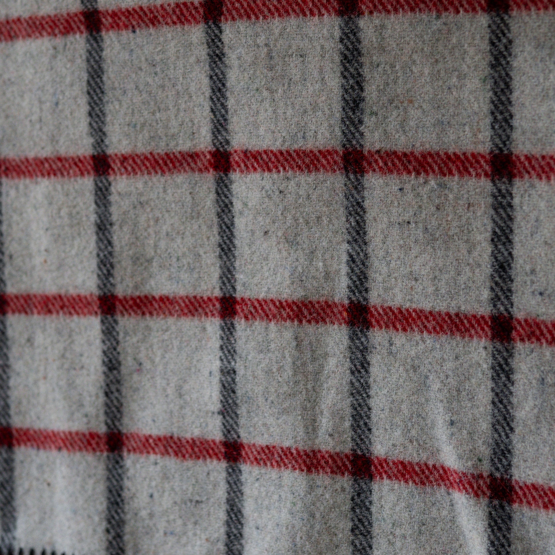 Waverley Mills Recycled Wool Grid Pet Blanket Red | Waverley Mills | Miss Arthur | Home Goods | Tasmania