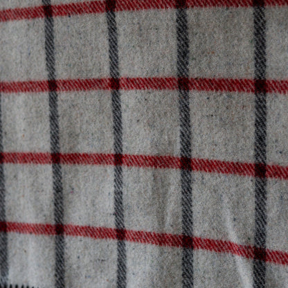 Waverley Mills Recycled Wool Grid Pet Blanket Red | Waverley Mills | Miss Arthur | Home Goods | Tasmania