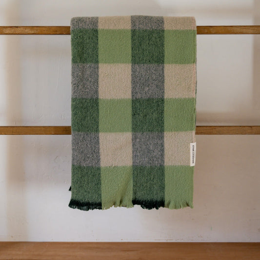 Waverley Mills Traditional Check Picnic Rug Acacia Green | Waverley Mills | Miss Arthur | Home Goods | Tasmania
