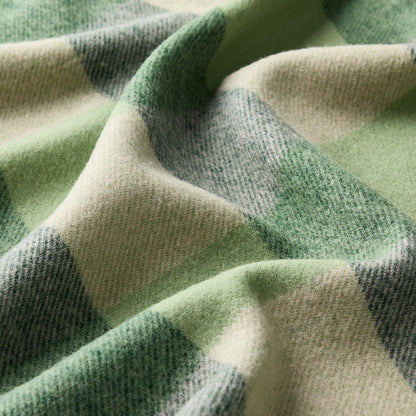 Waverley Mills Traditional Check Travel Rug Throw Acacia Green | Waverley Mills | Miss Arthur | Home Goods | Tasmania