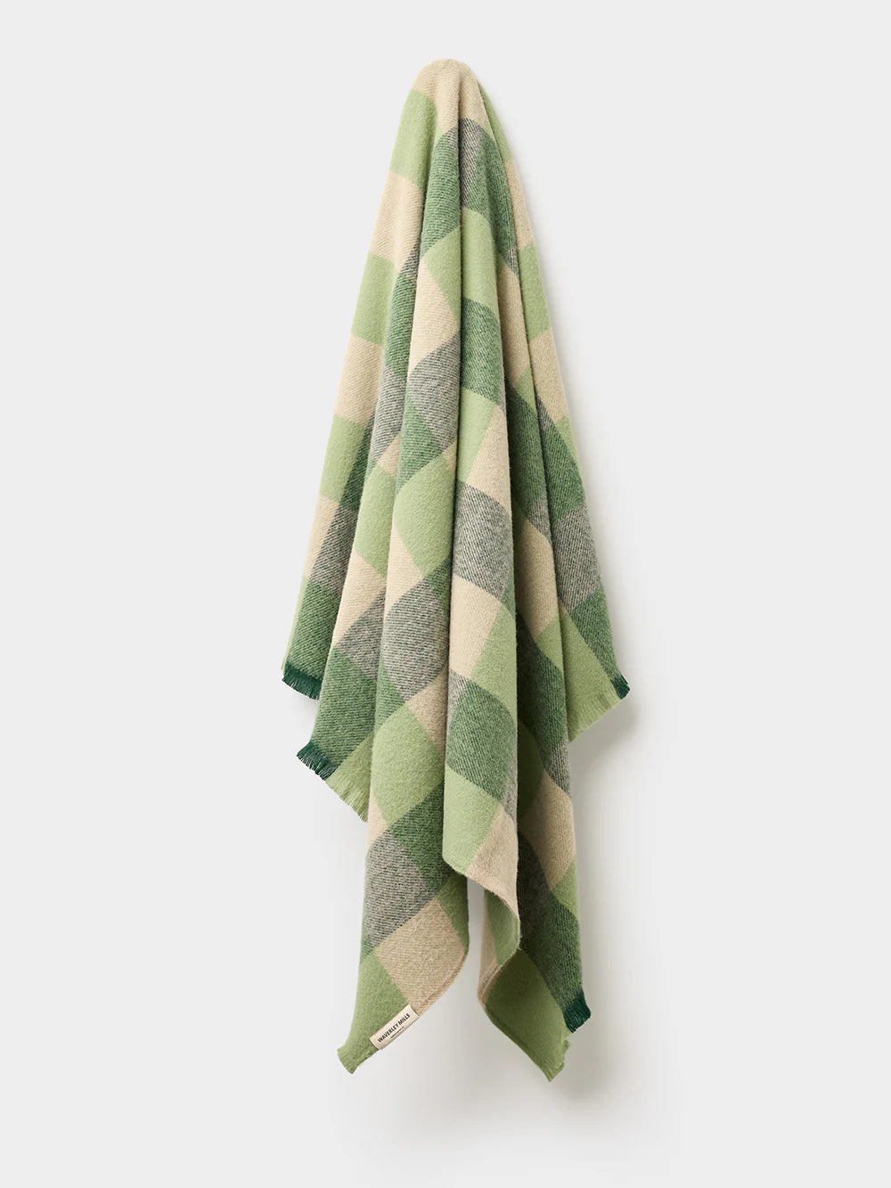 Waverley Mills Traditional Check Travel Rug Throw Acacia Green | Waverley Mills | Miss Arthur | Home Goods | Tasmania