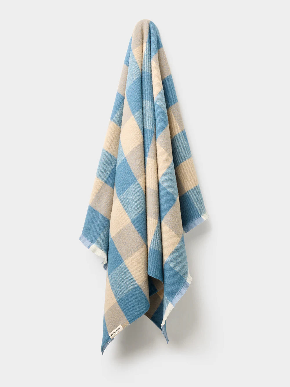 What Throw Check Waverley Mills Traditional Check Throw Wineglass Bay Blue – Miss Arthur