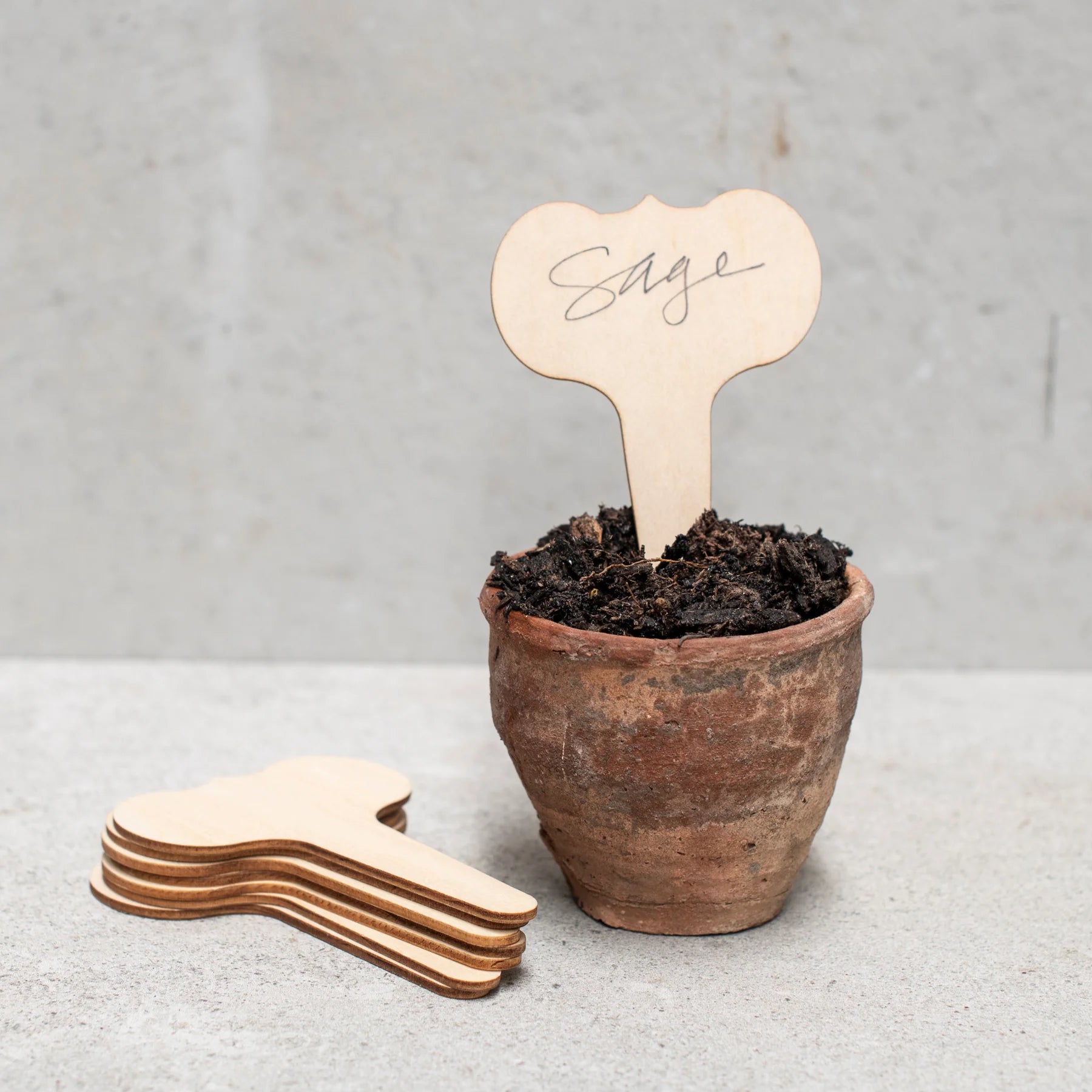 Wooden Plant Labels Wide | Heaven in Earth | Miss Arthur | Home Goods | Tasmania