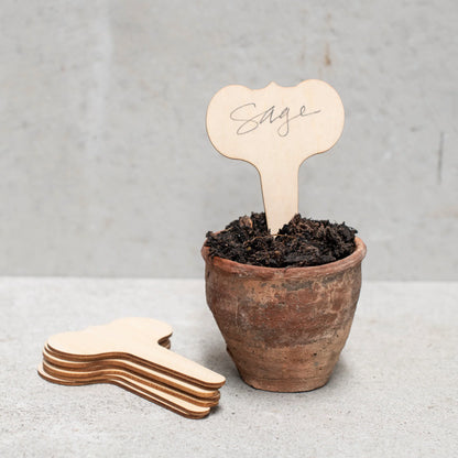 Wooden Plant Labels Wide | Heaven in Earth | Miss Arthur | Home Goods | Tasmania