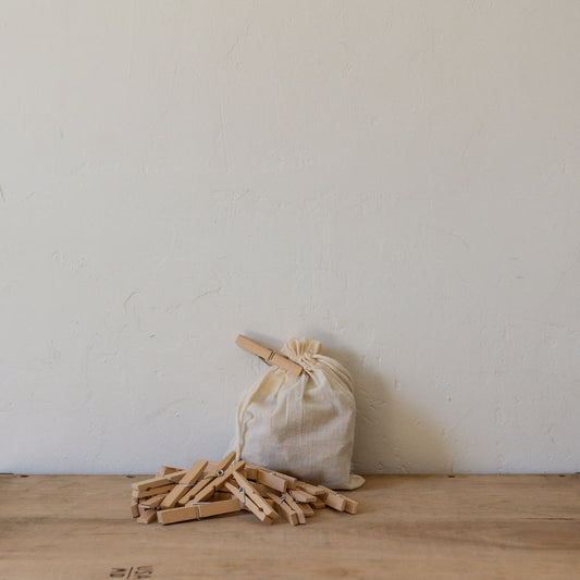 Clothes Pegs in Cotton Bag | Redecker | Miss Arthur | Home Goods | Tasmania