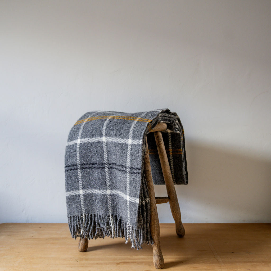 Klippan Tartan Blanket Dark Grey | Klippan | Miss Arthur | Home Goods | Tasmania