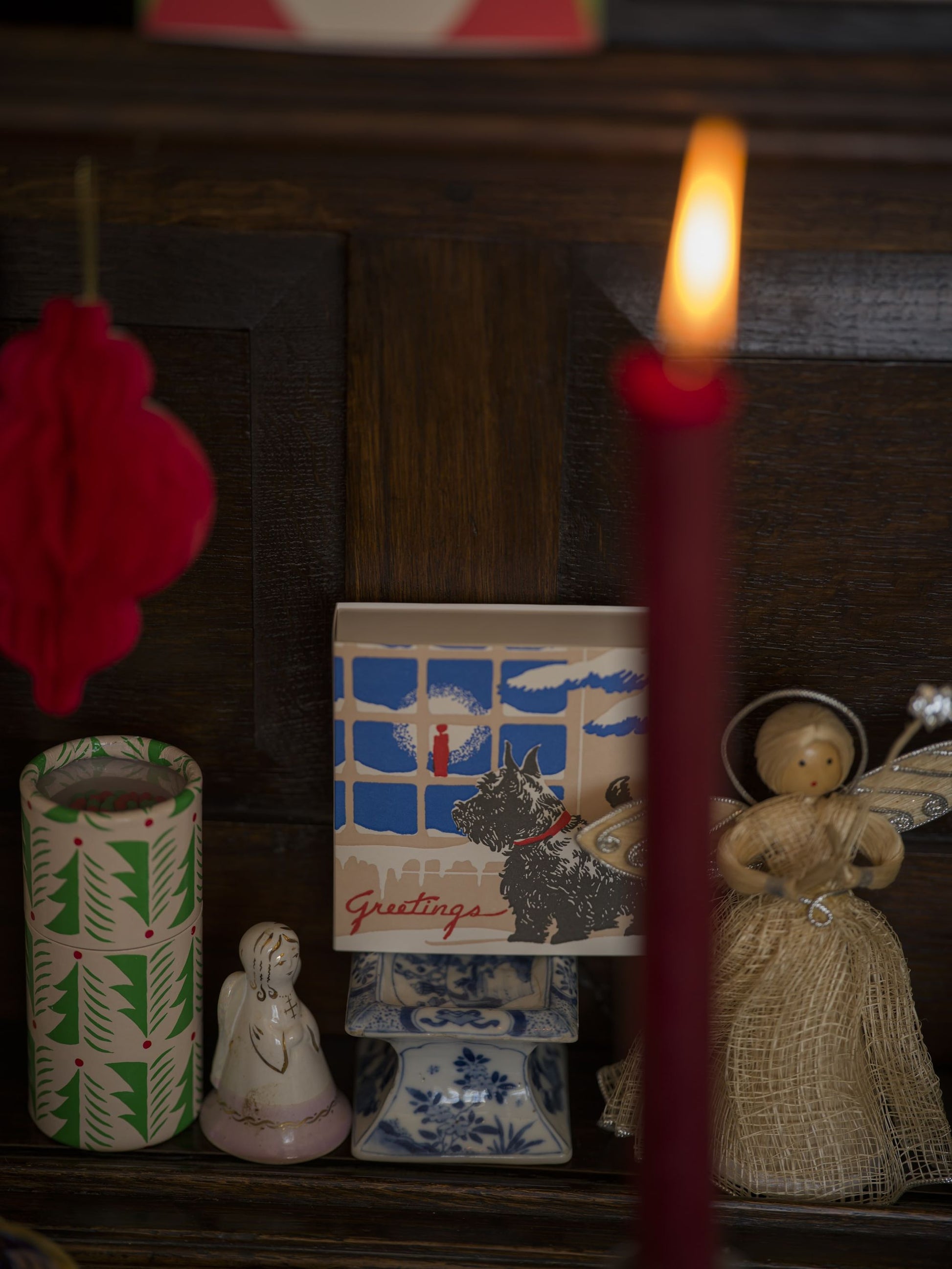 Archivist Luxury Matches Festive Scotty Dog | Archivist | Miss Arthur | Home Goods | Tasmania