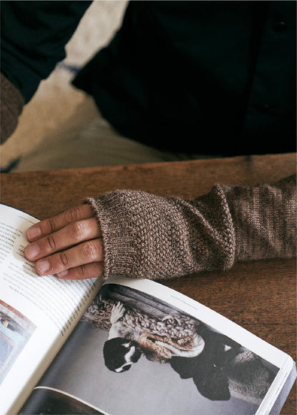 Yahae Alpaca Moss Stitch Arm/Leg Warmer Brown | Yahae | Miss Arthur | Home Goods | Tasmania