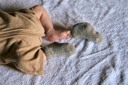 Yahae Organic Cotton Yak Pile Baby Socks Grey Small | Yahae | Miss Arthur | Home Goods | Tasmania