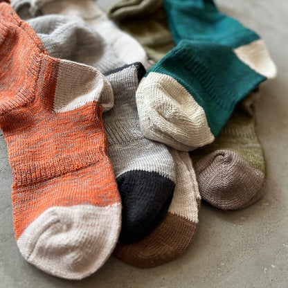 Yahae Organic Cotton Ploot Socks Olive Medium | Yahae | Miss Arthur | Home Goods | Tasmania