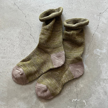 Yahae Organic Cotton Ploot Socks Olive Medium | Yahae | Miss Arthur | Home Goods | Tasmania