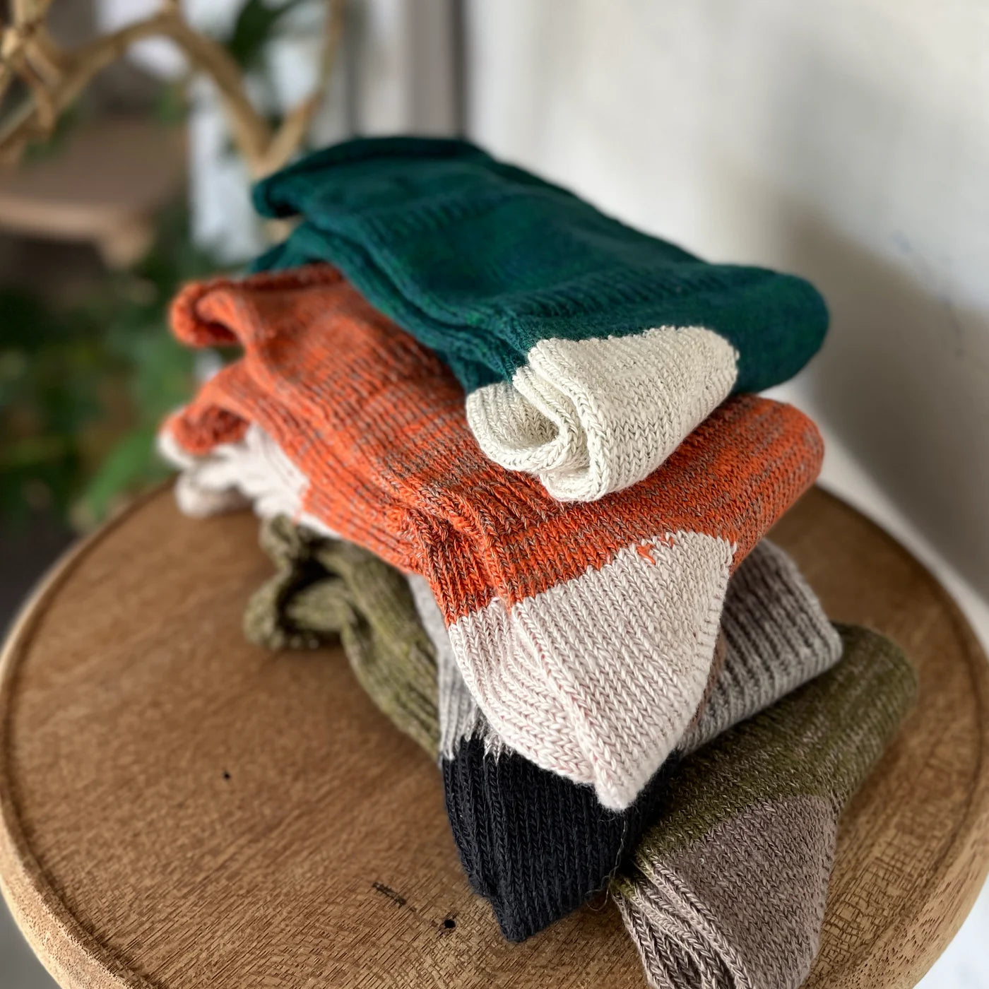 Yahae Organic Cotton Ploot Socks Orange Medium | Yahae | Miss Arthur | Home Goods | Tasmania