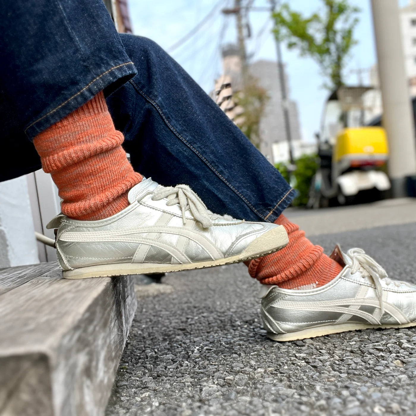 Yahae Organic Cotton Ploot Socks Orange Medium | Yahae | Miss Arthur | Home Goods | Tasmania