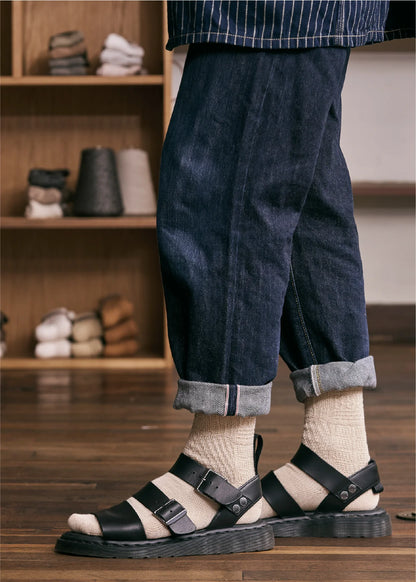 Yahae Organic Cotton Yak Knit Pattern Socks White Medium | Yahae | Miss Arthur | Home Goods | Tasmania