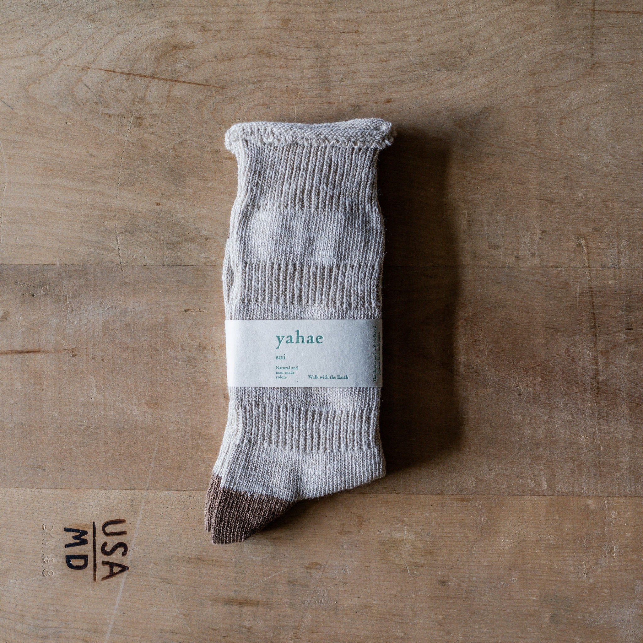 Yahae Organic Cotton Ploot Socks Beige Large – Miss Arthur