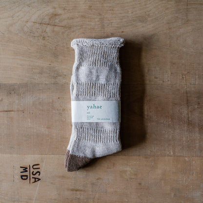 Yahae Organic Cotton Ploot Socks Beige Large | Yahae | Miss Arthur | Home Goods | Tasmania